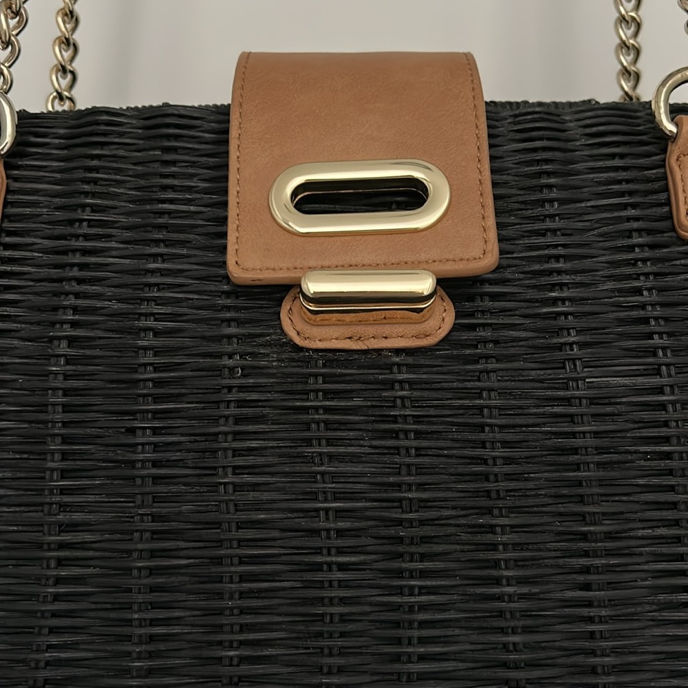 Talbots Black Rattan Bag - Picture 5 of 16